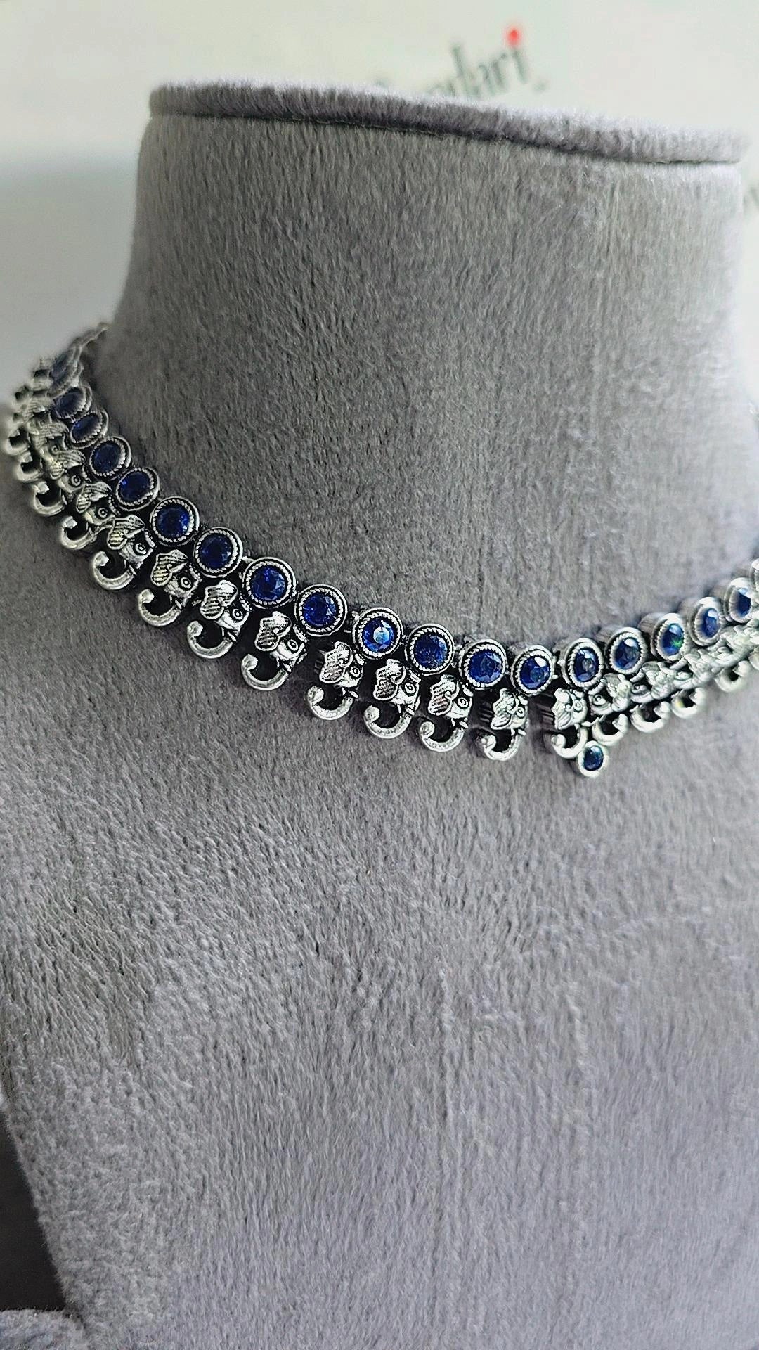 Oxidised Necklace- Ganesha