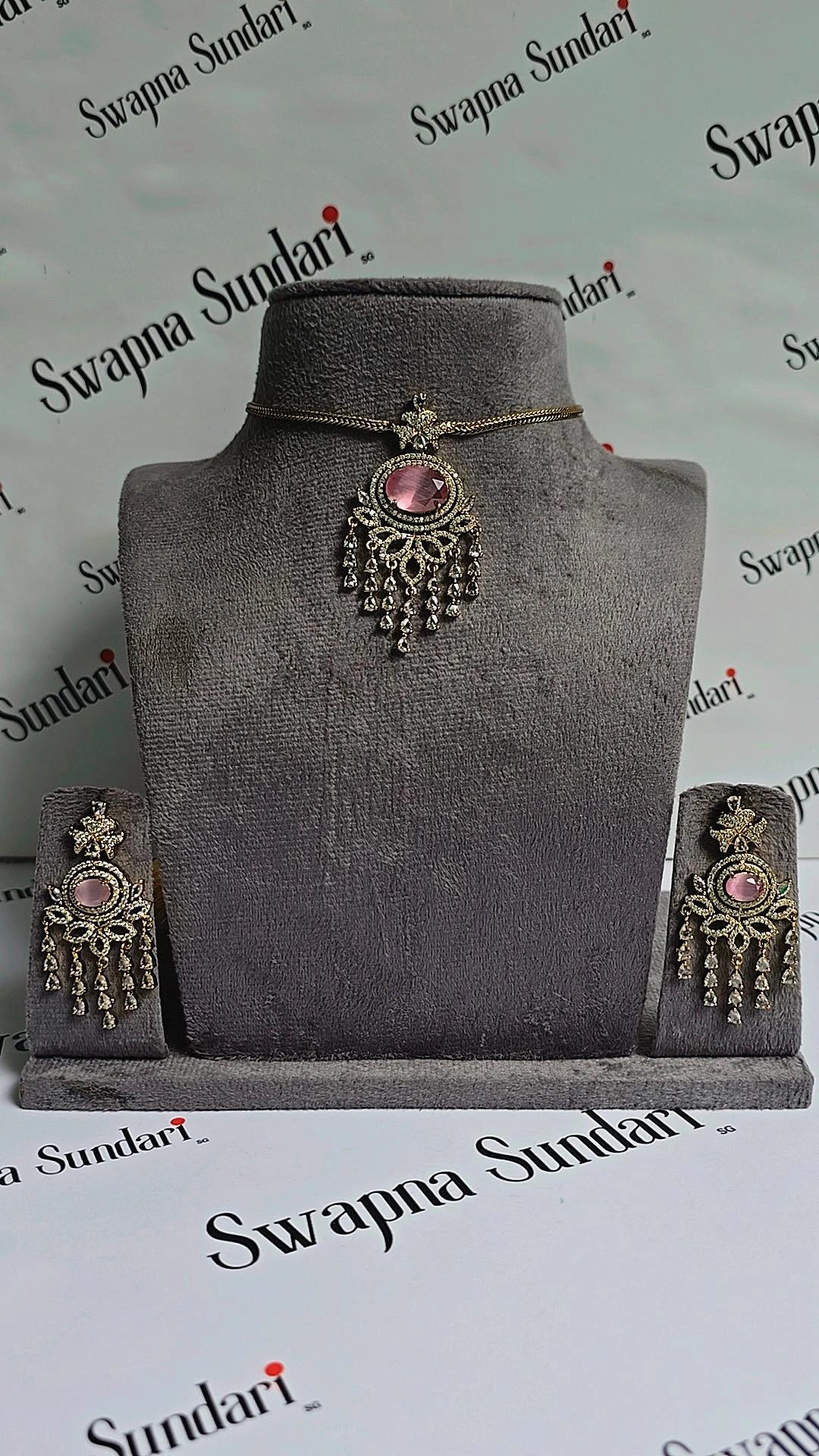 Poornima-AD Stone Choker Set