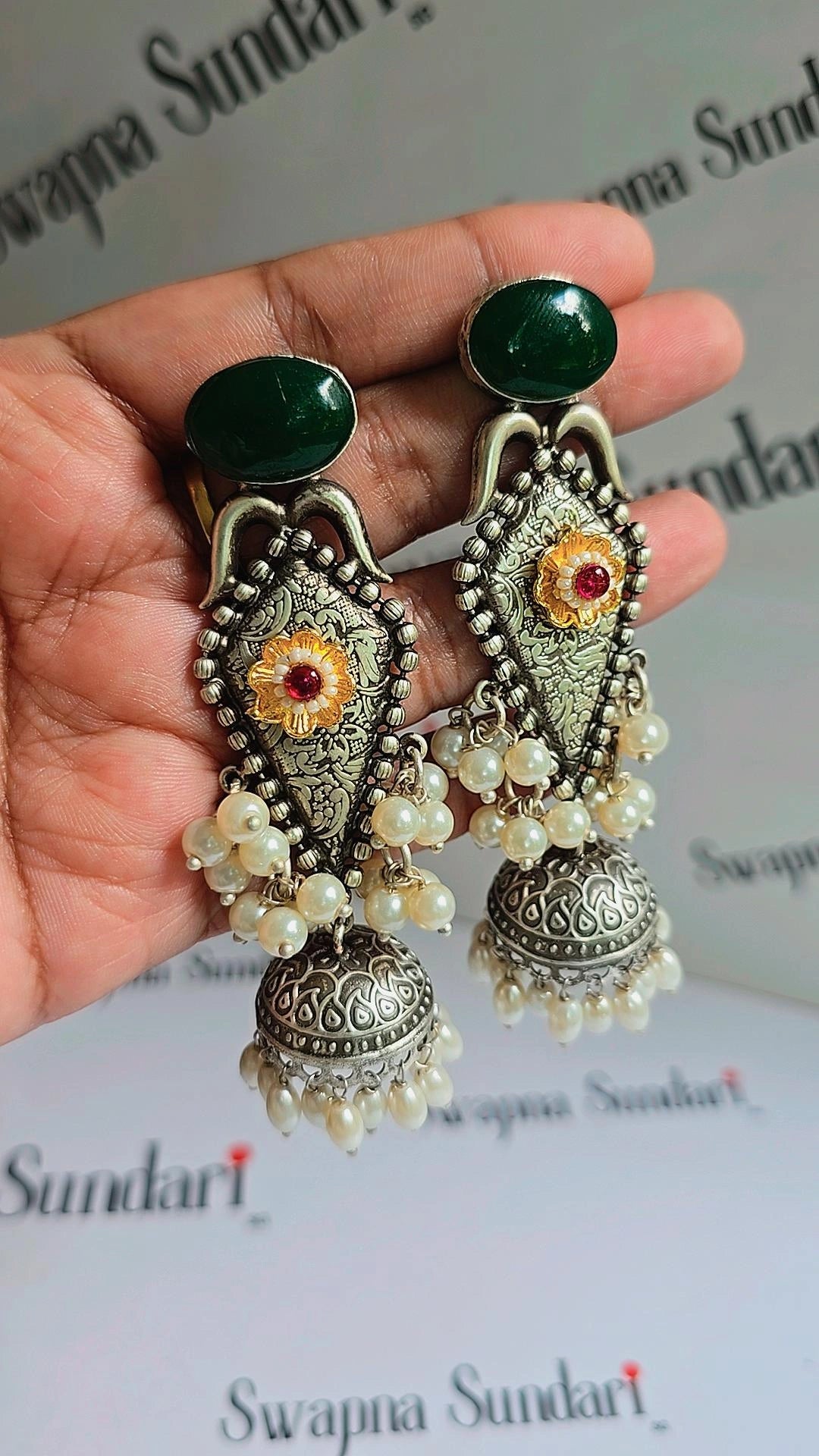 Oxidised Jhumki