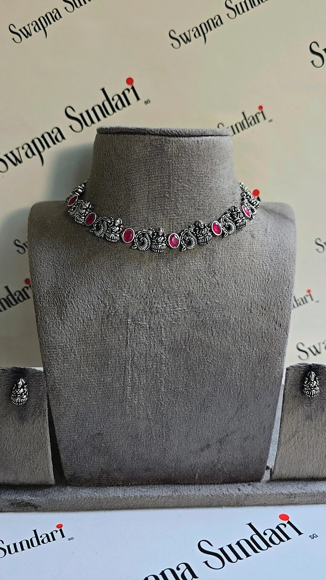 Oxidised Necklace- Lakshimi