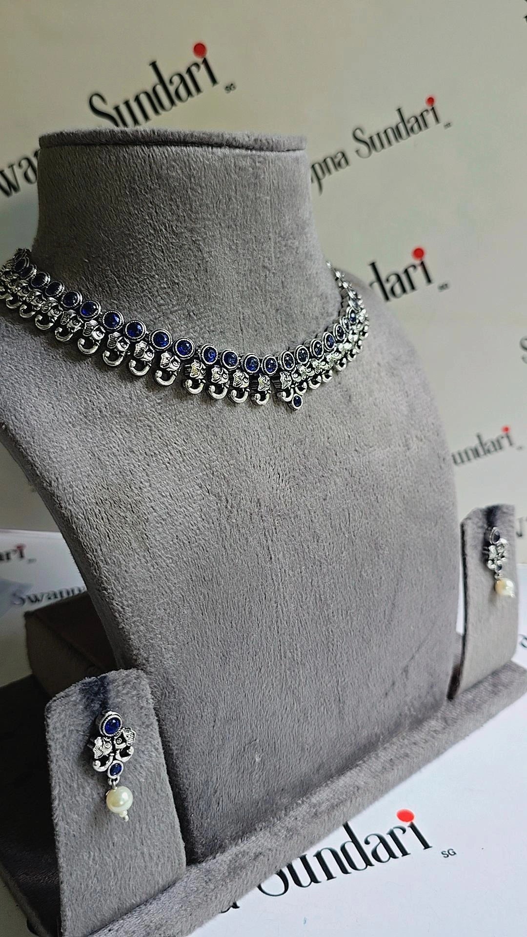 Oxidised Necklace- Ganesha