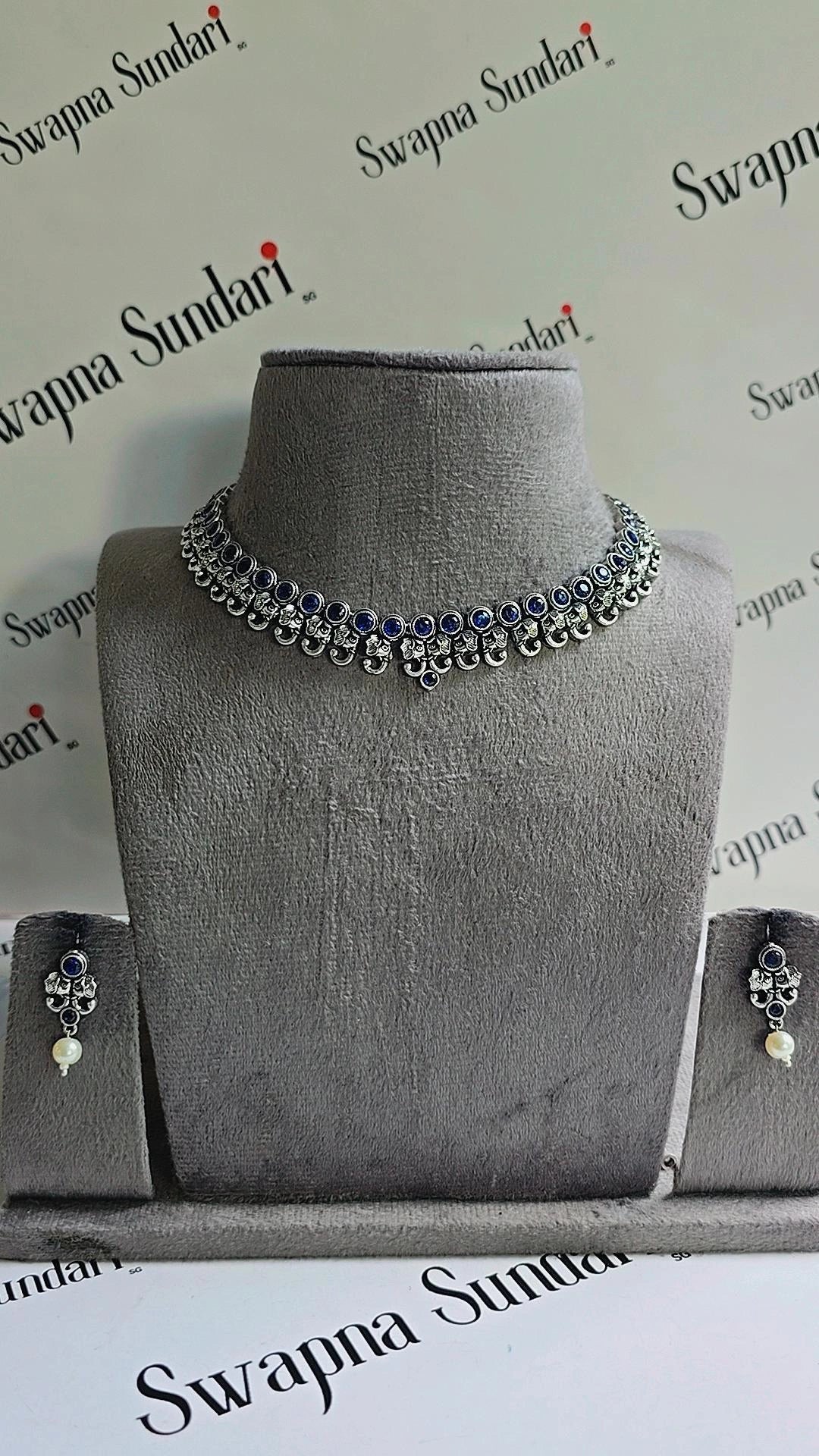 Oxidised Necklace- Ganesha