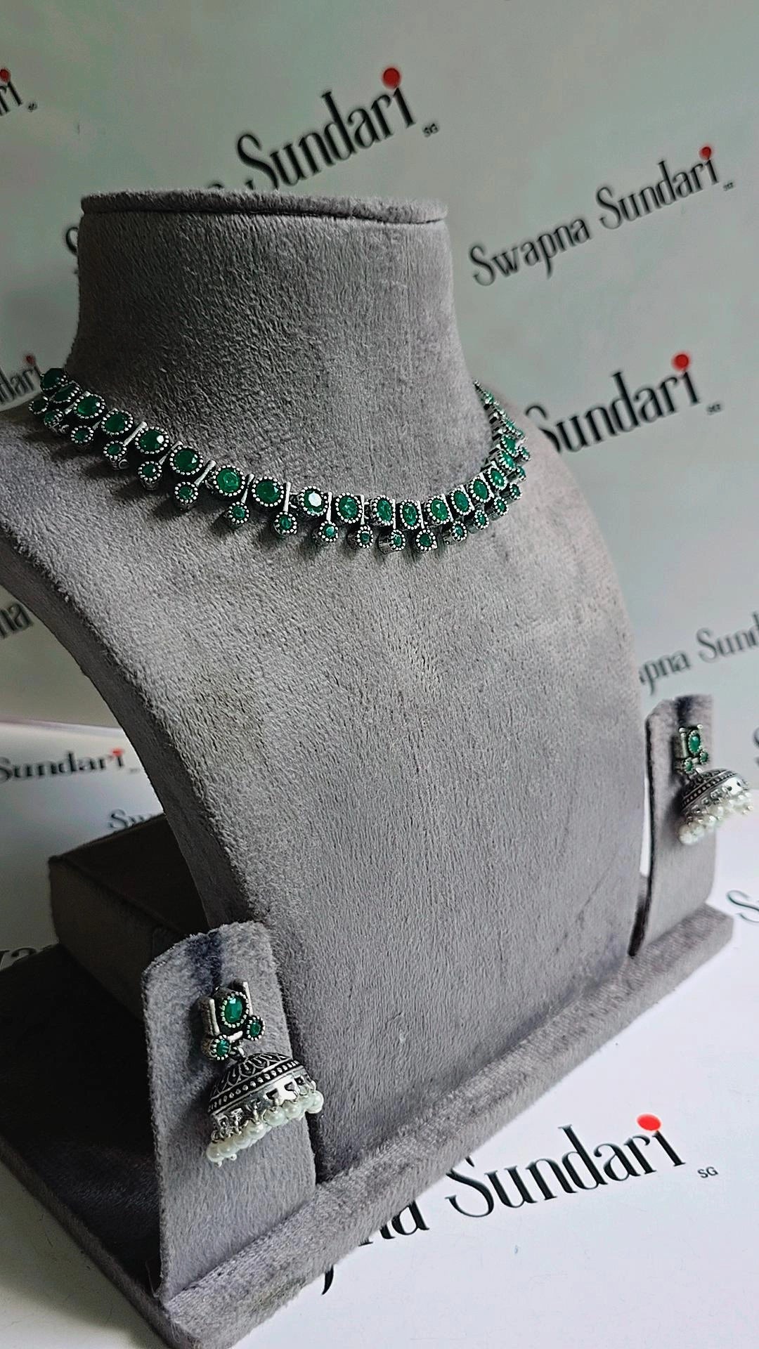 Oxidised Necklace- Single Row