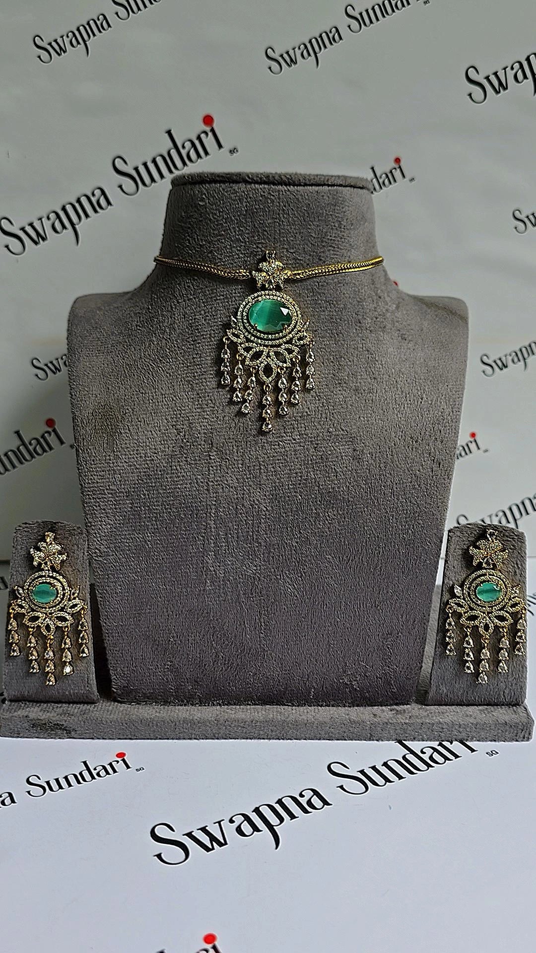 Poornima-AD Stone Choker Set
