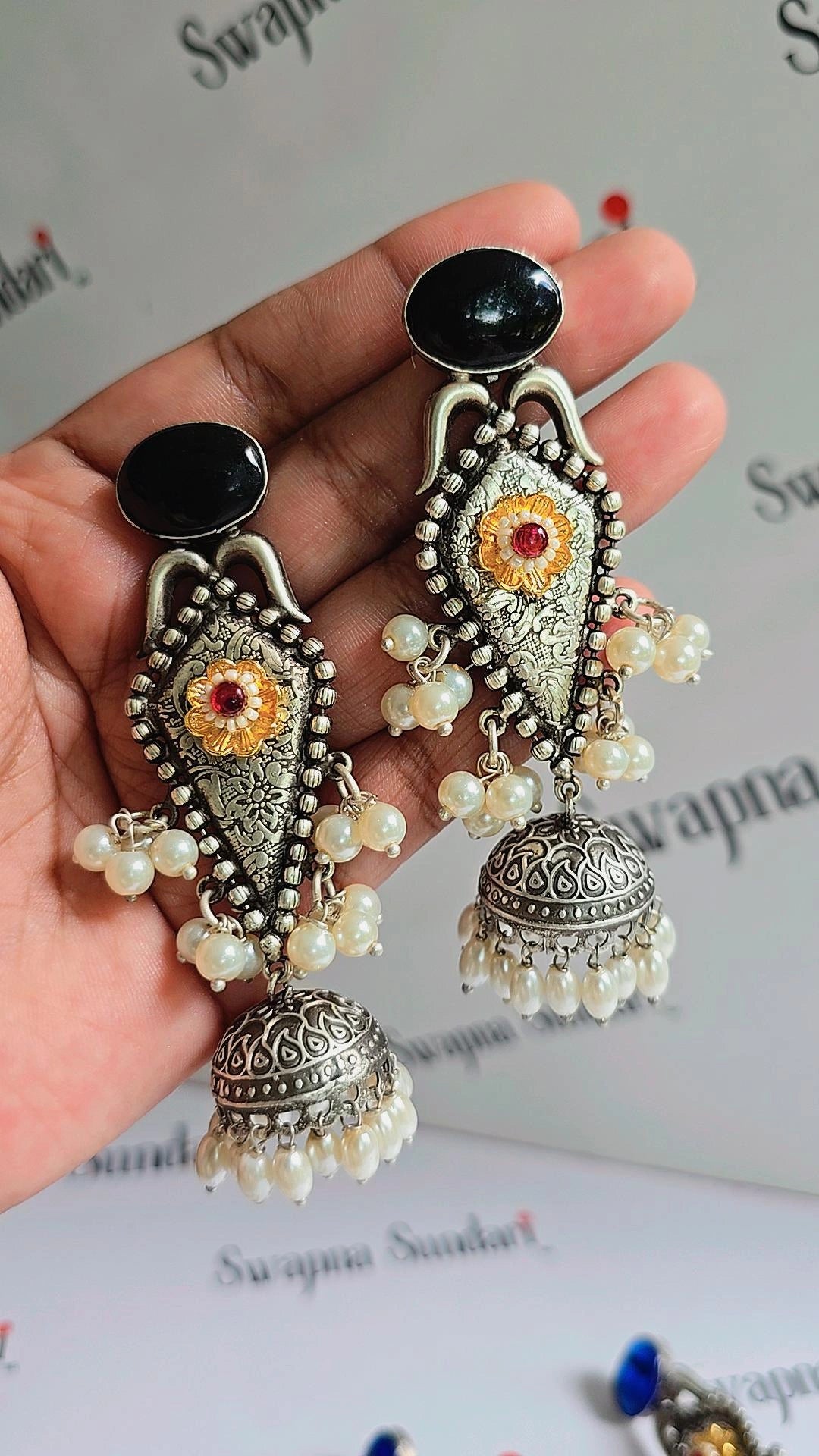 Oxidised Jhumki