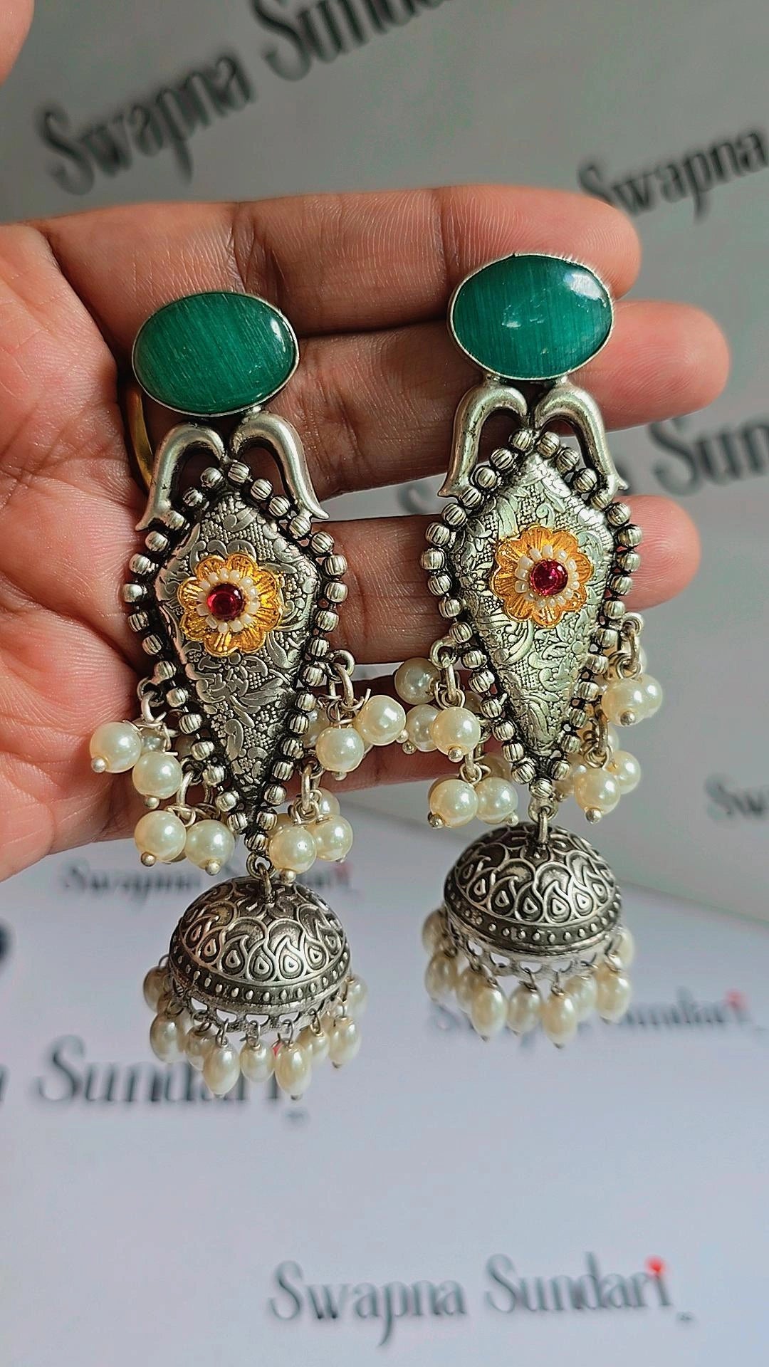 Oxidised Jhumki