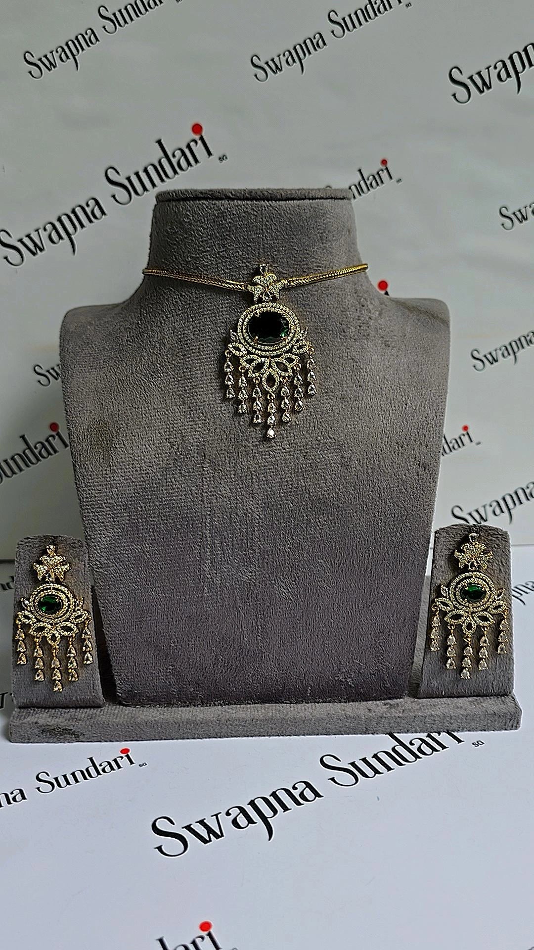 Poornima-AD Stone Choker Set
