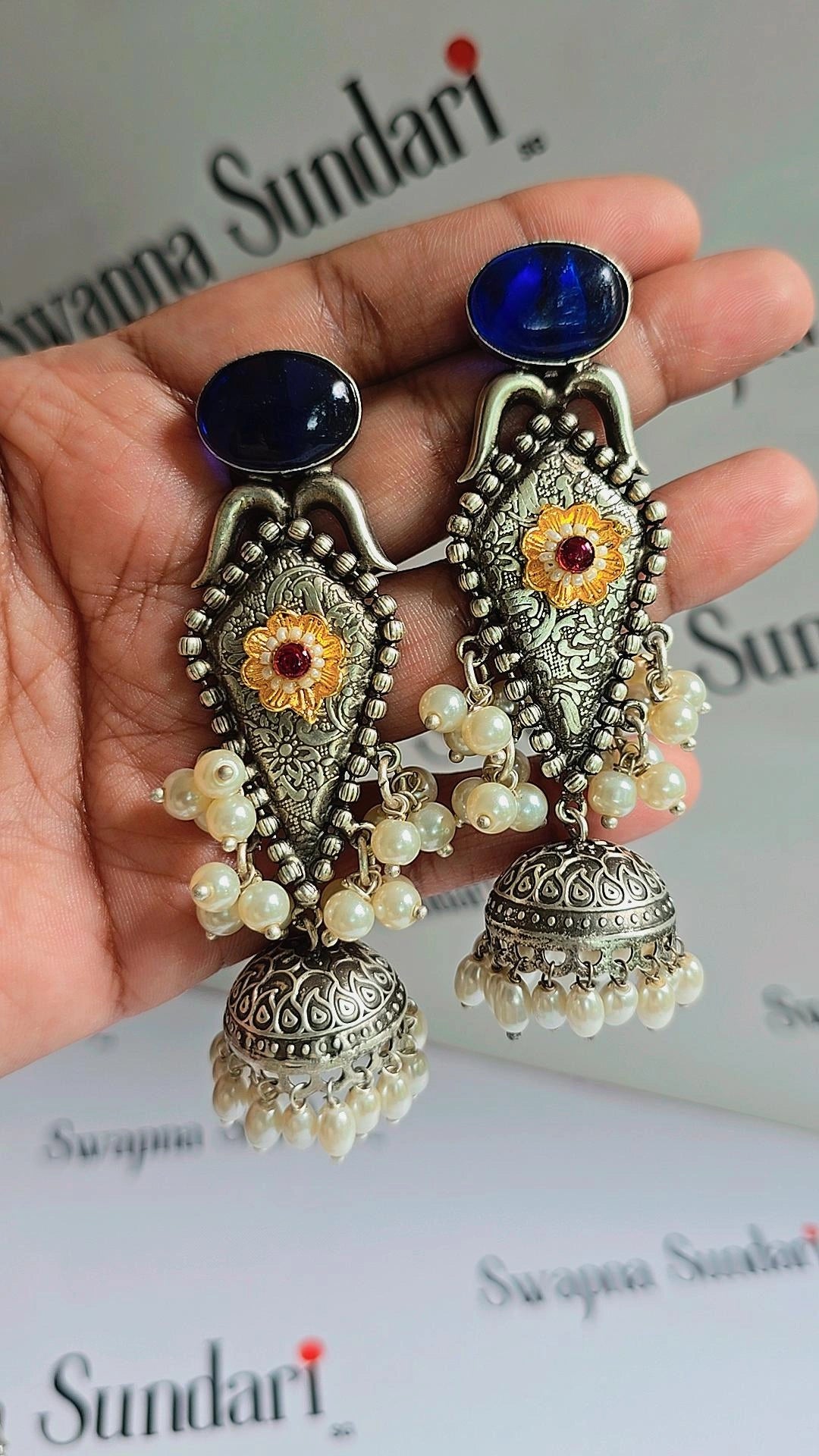 Oxidised Jhumki