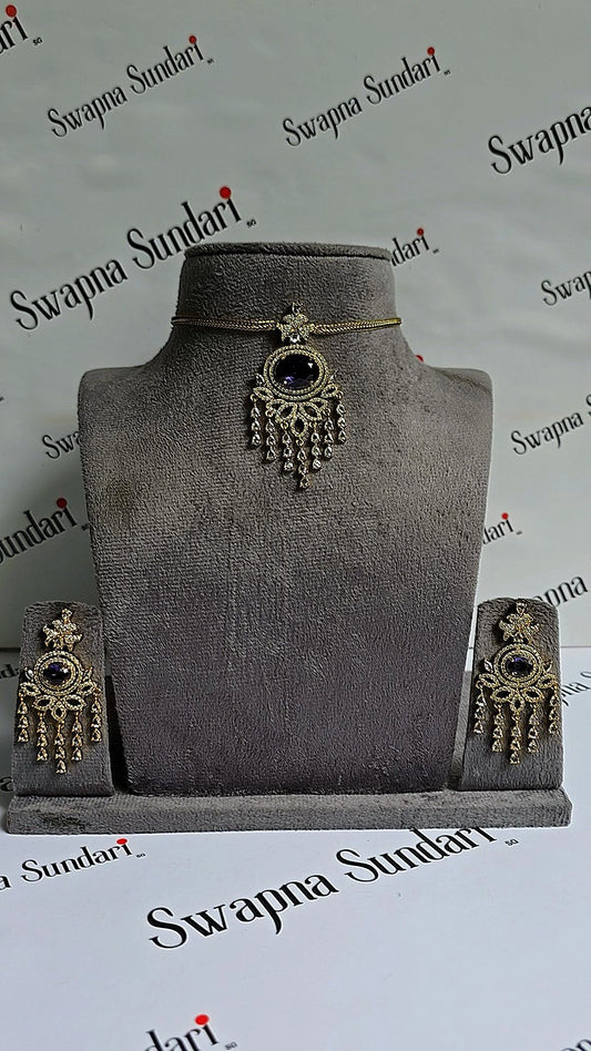 Poornima-AD Stone Choker Set
